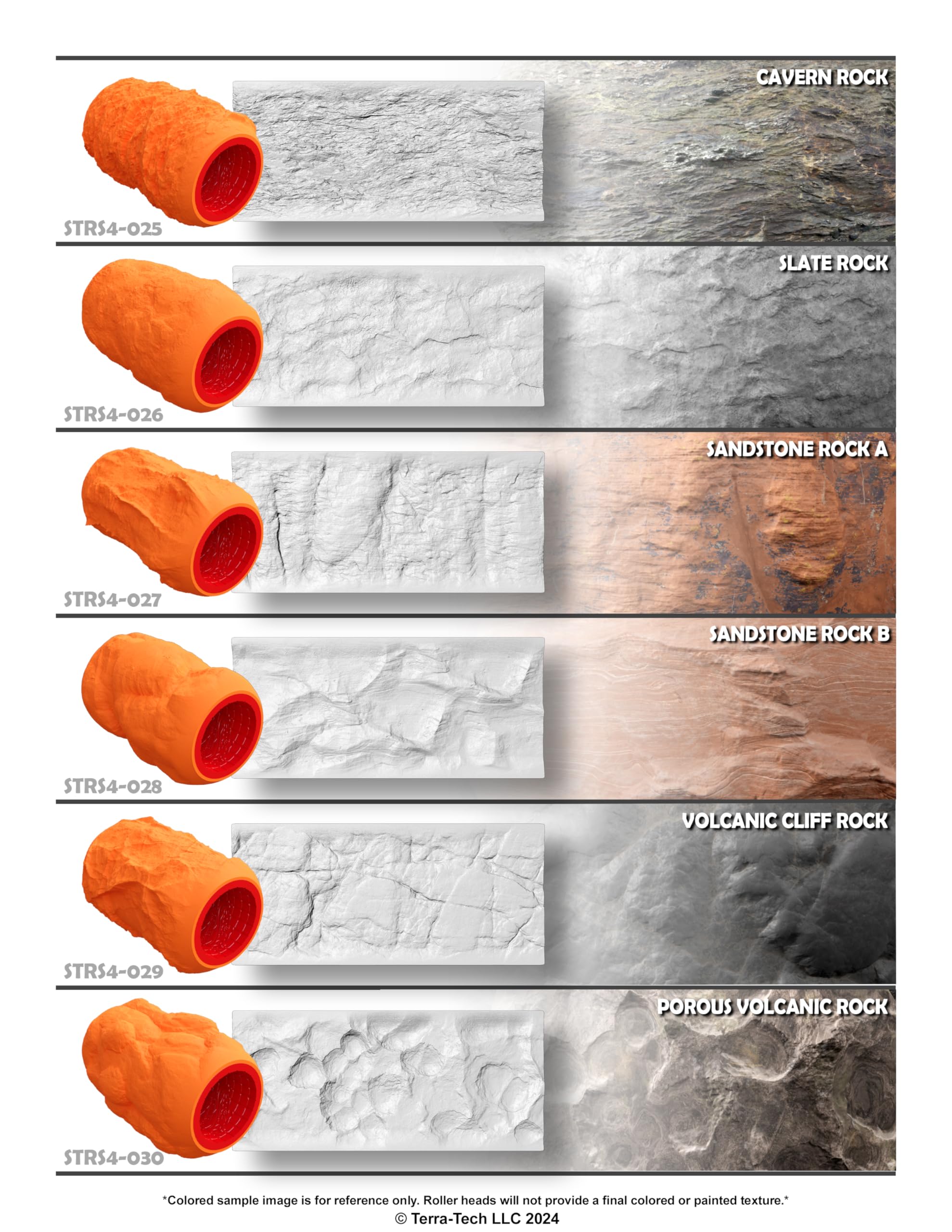 Terra Texh Terra-Tech 4x6 Inch Silicone Texture Stamp - Sandstone Rock ...