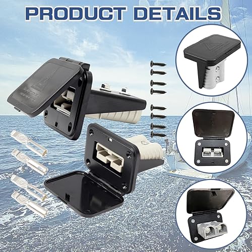 Miniatura 9 de 2 paneles de enchufe, panel de montaje de enchufe de 50 amperios para conectores de la serie Anderson SB50 Placa empotrada de montaje empotrado