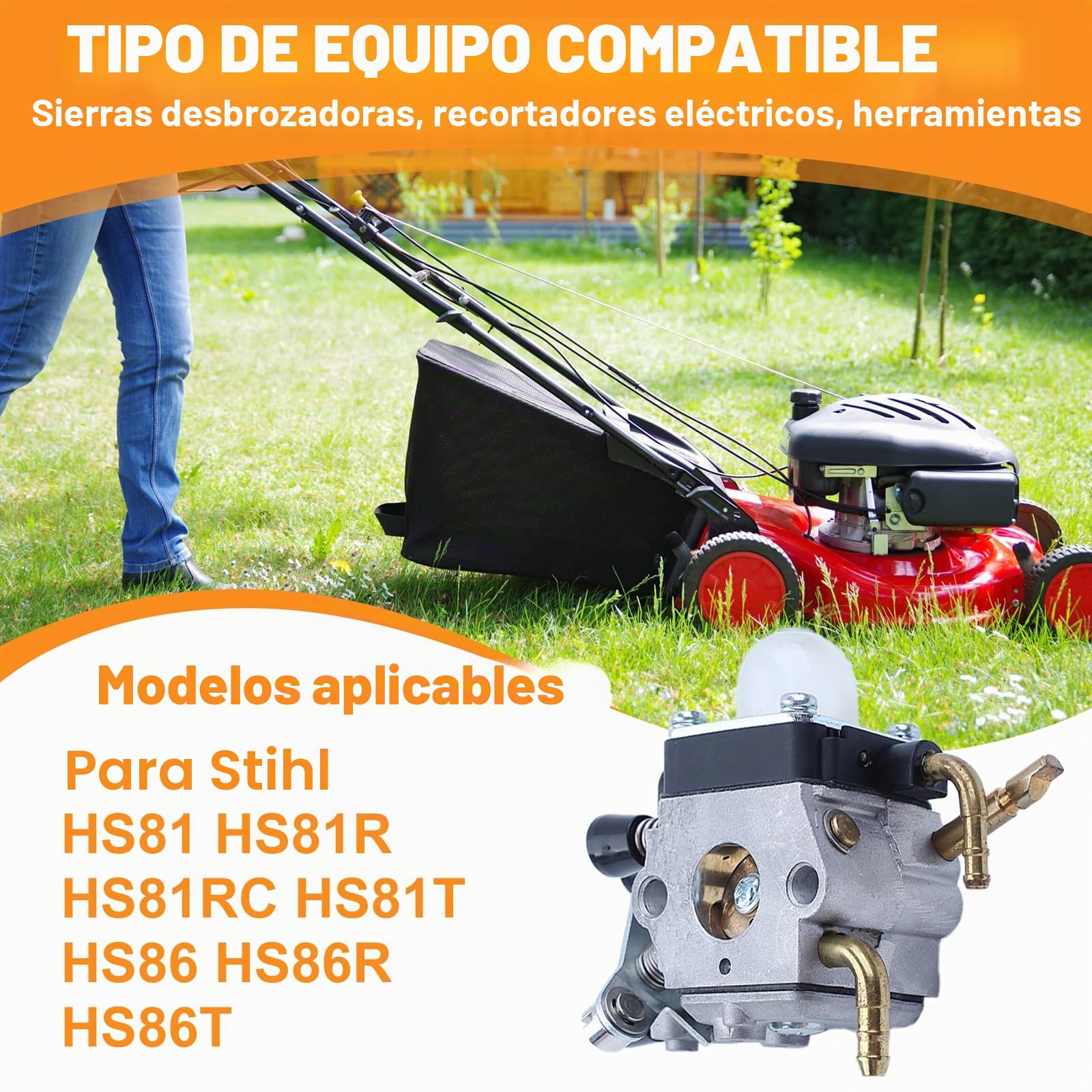 Carburador para STIHL HS81 HS81R HS81RC HS81T HS86 HS86R HS86T Trimmer 4237 120 0606 para Zama C1Q-S225 Carb