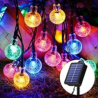 Realky Catena Luminosa Solare da Esterno 100 LED 18m, Luci Solari da Giardino con