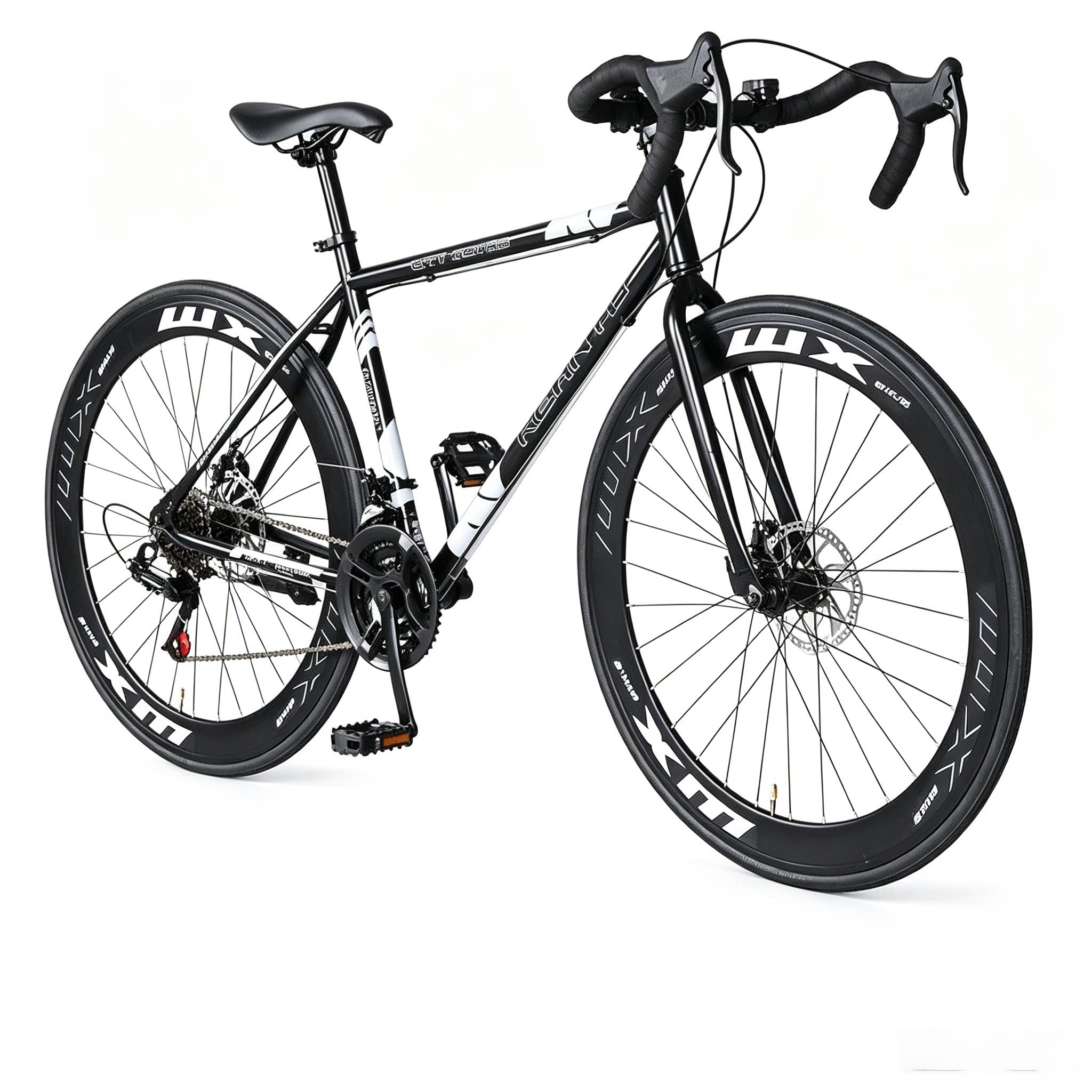 自転車　ピスト Amazon | ピストバイク 変速機付き 軽量 26インチ ディスクブレーキ 24