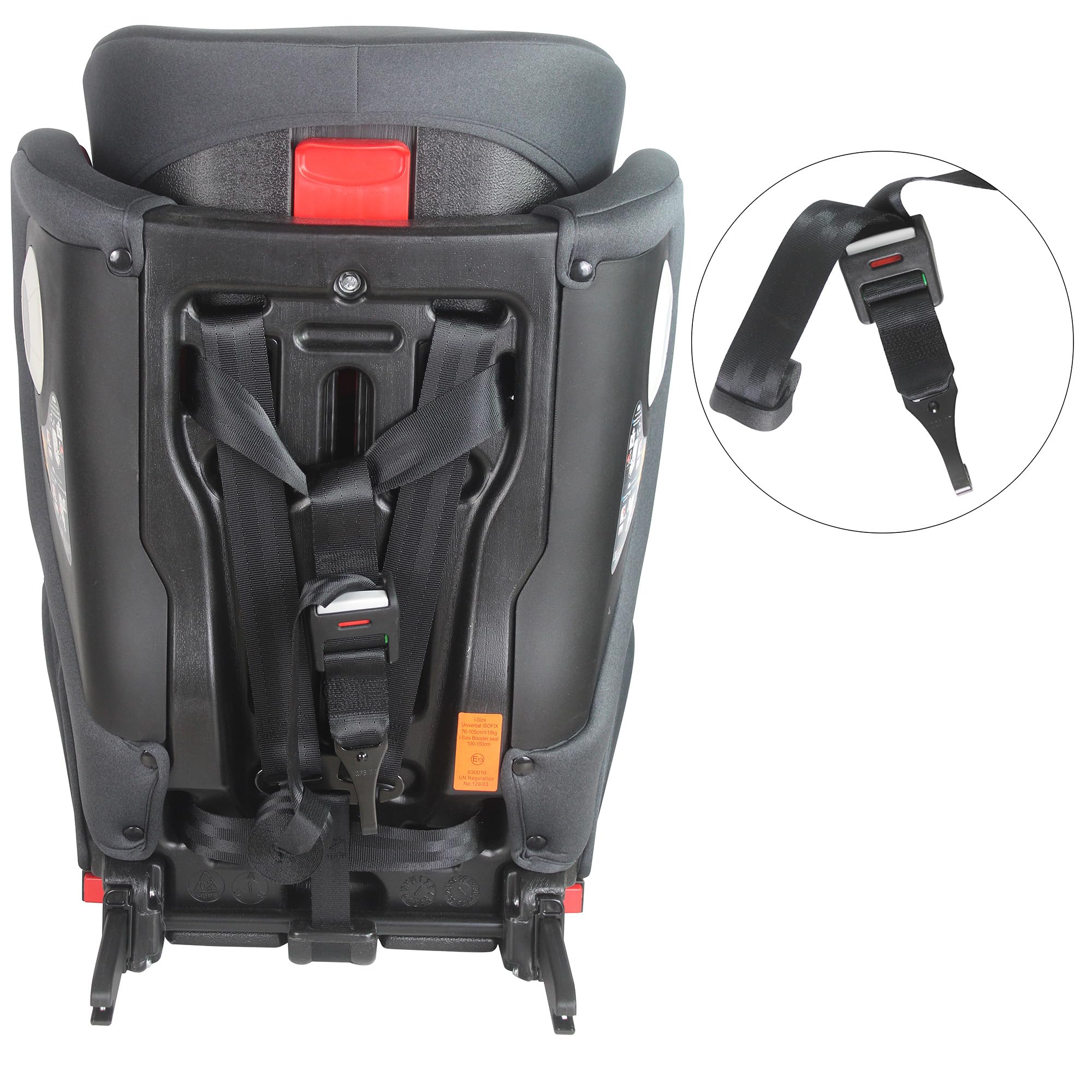 XOMAX LM238 Siège enfant avec Isofix I évolutif I 9-36 kg 15 mois à 12 ans Groupe 1/2/3 I Harnais 5 points et harnais 3 points I Housse amovible et lavable I ECE R129 I