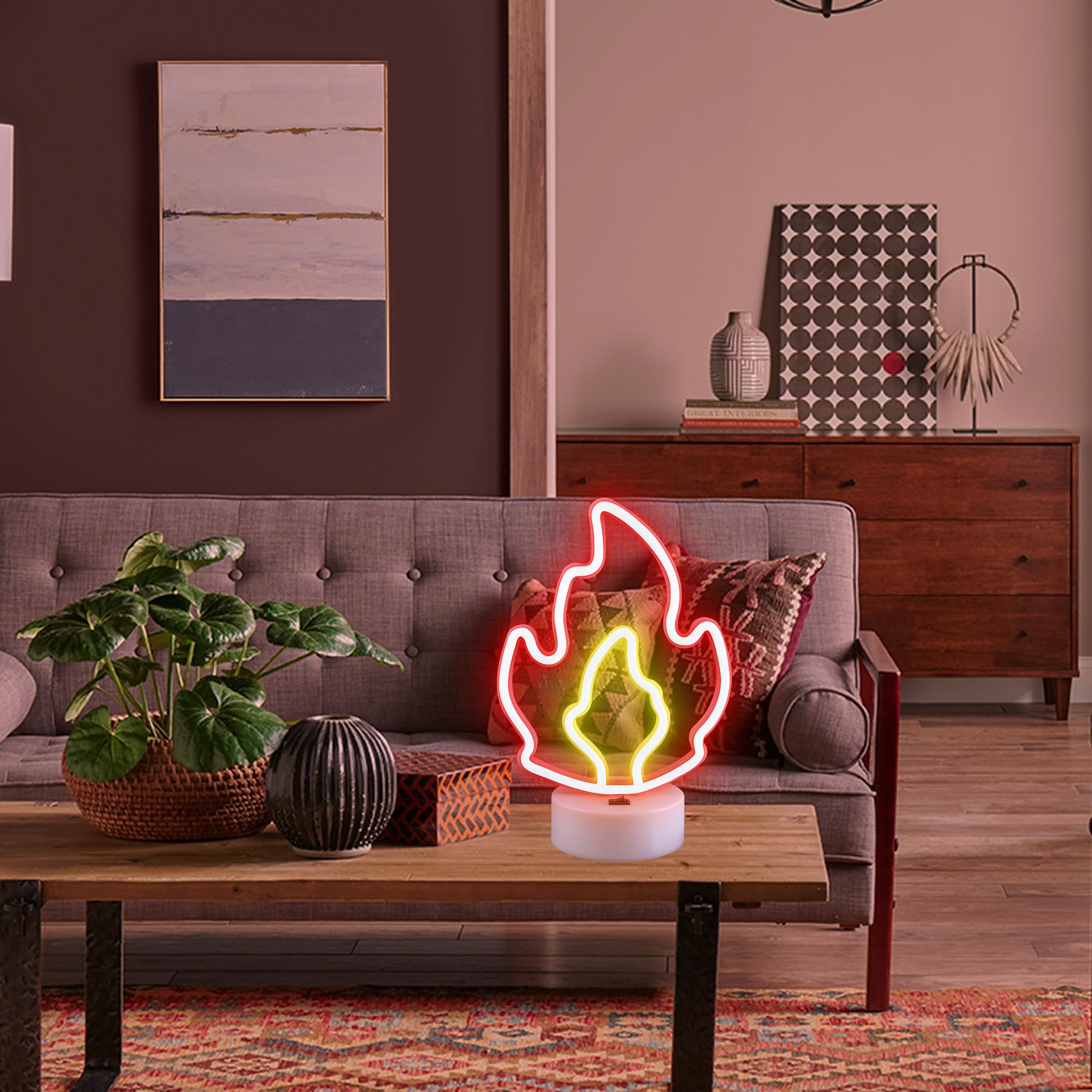 1 pezzo Insegna al neon a forma di fungo ED carina, luce al neon