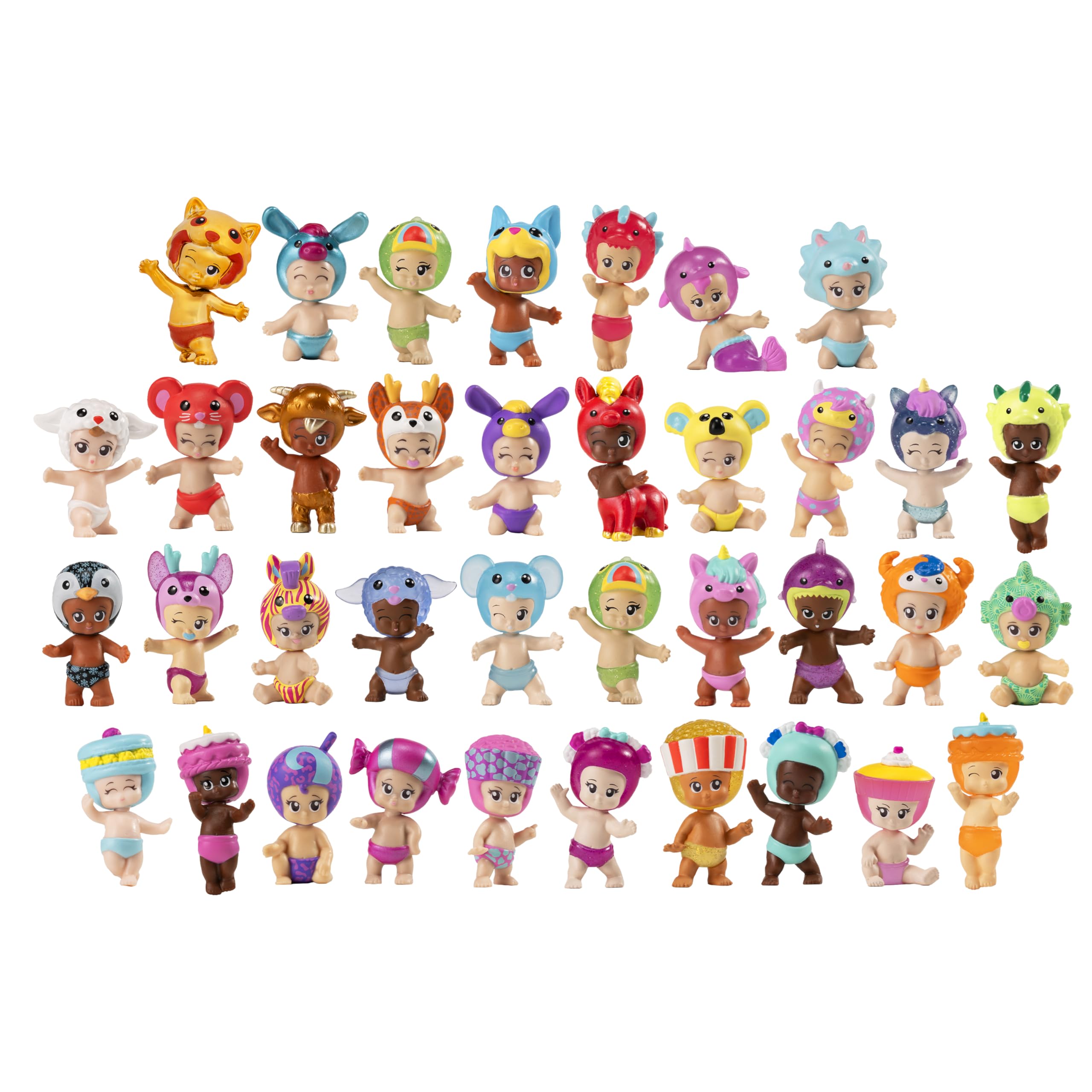 Amazon.com: BANDAI Paquete de 5 Bibi Chibis ELB93407 : Juguetes y
