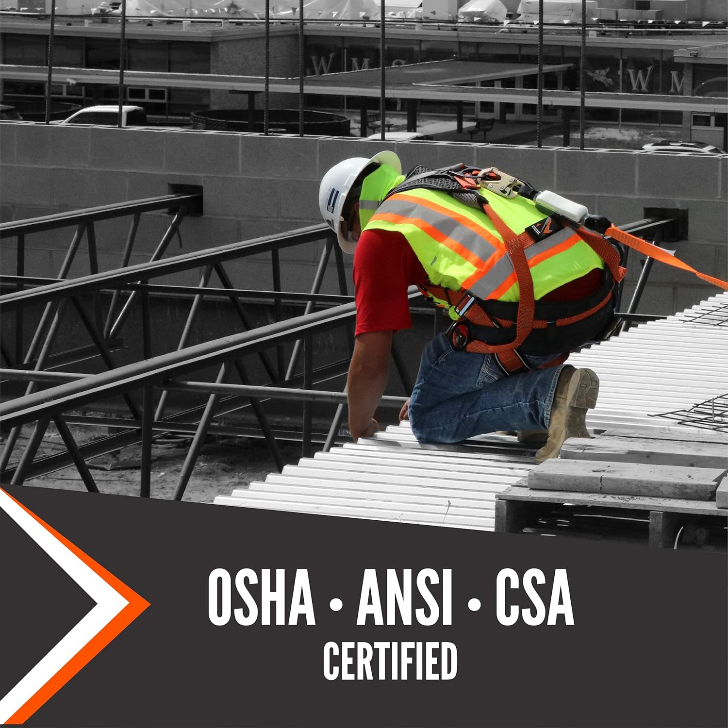 Exclusive Discount 80% Offer Malta Dynamics Warthog Comfort MAXX Safety Harness Fall Protection, Includes Added Padding, Removable Safety Belt, and Side D-Rings, Construction Full Body Harness - OSHA/ANSI/CSA Compliant (LG-XL)