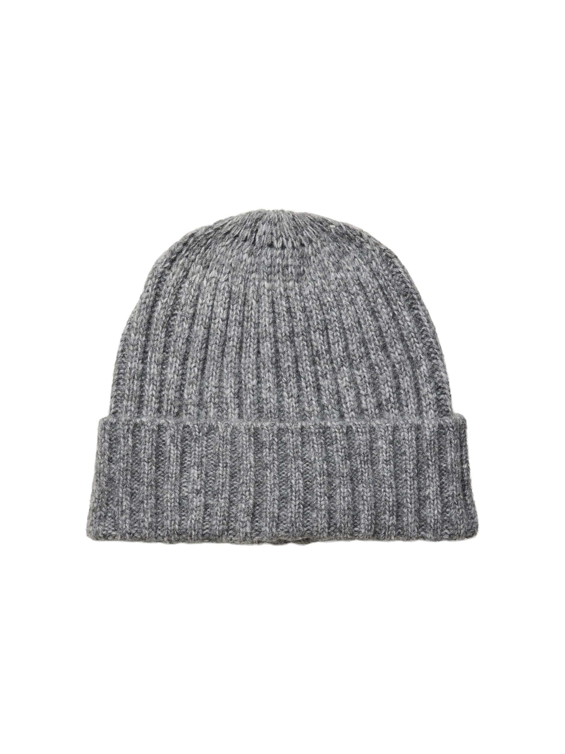 PIECES Women's Pcmargot Hood Noos BC Knitted Hat, Medium Grey Melange, One Size