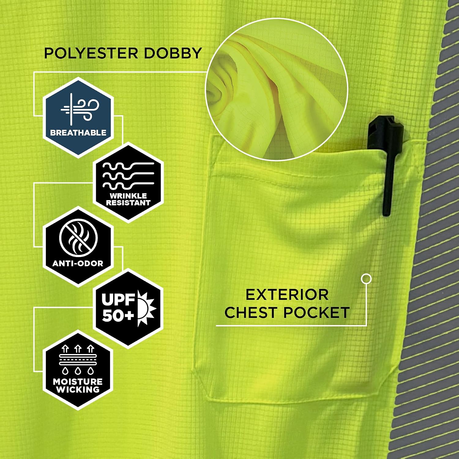 Ergodyne Unisex Adult Glowear 8370 Performance Hi-vis Long Sleeve T-Shirt - Type R, Class 3