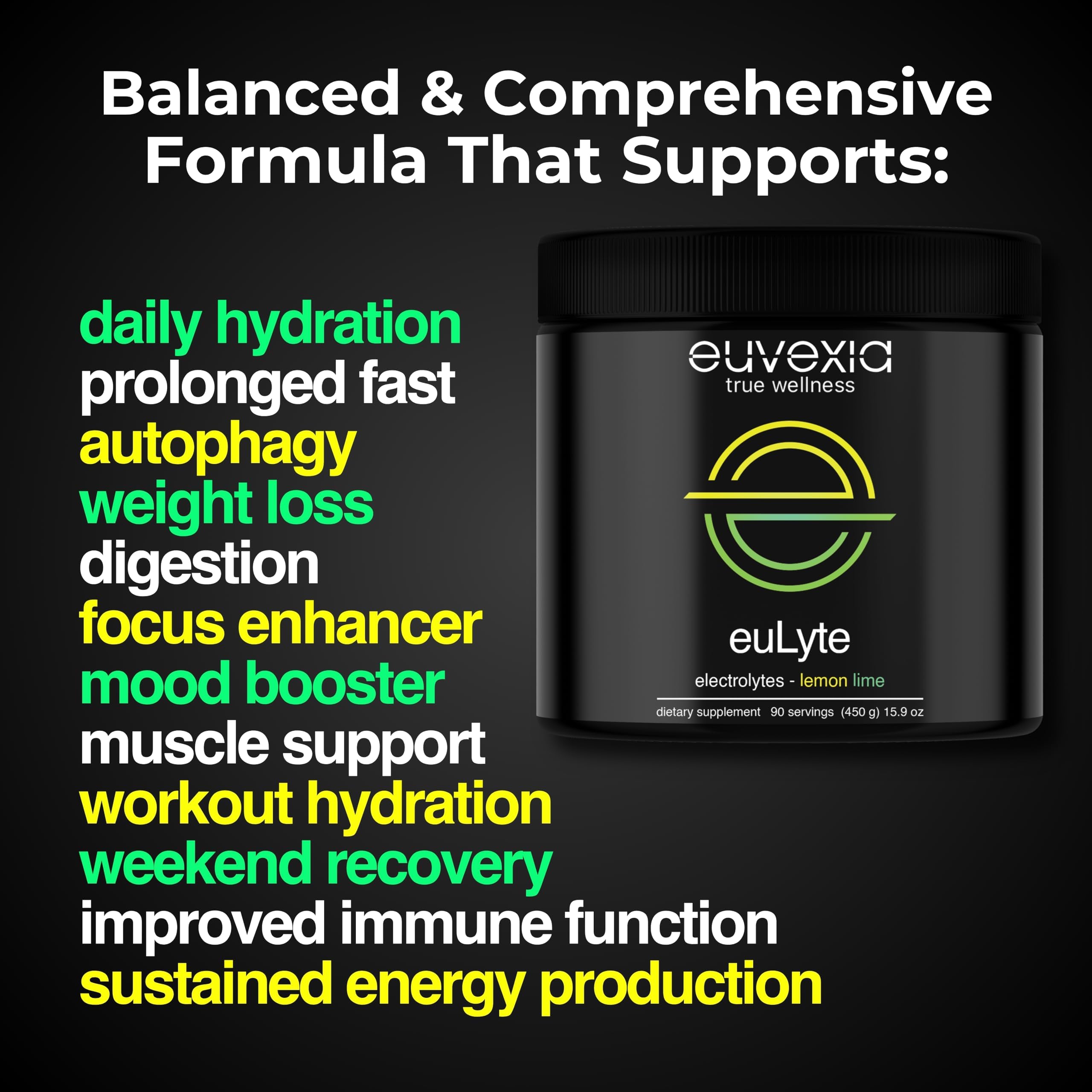Sugar Free Electrolytes Powder Instant Hydration Drink Mix Lemon Lime — Amazon image 9