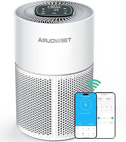 Miniatura 1 de H13 Purificador de aire inteligente Wi-Fi, filtro HEPA verdadero H13, purificadores de aire para el hogar, habitación grande de hasta 1290 pies