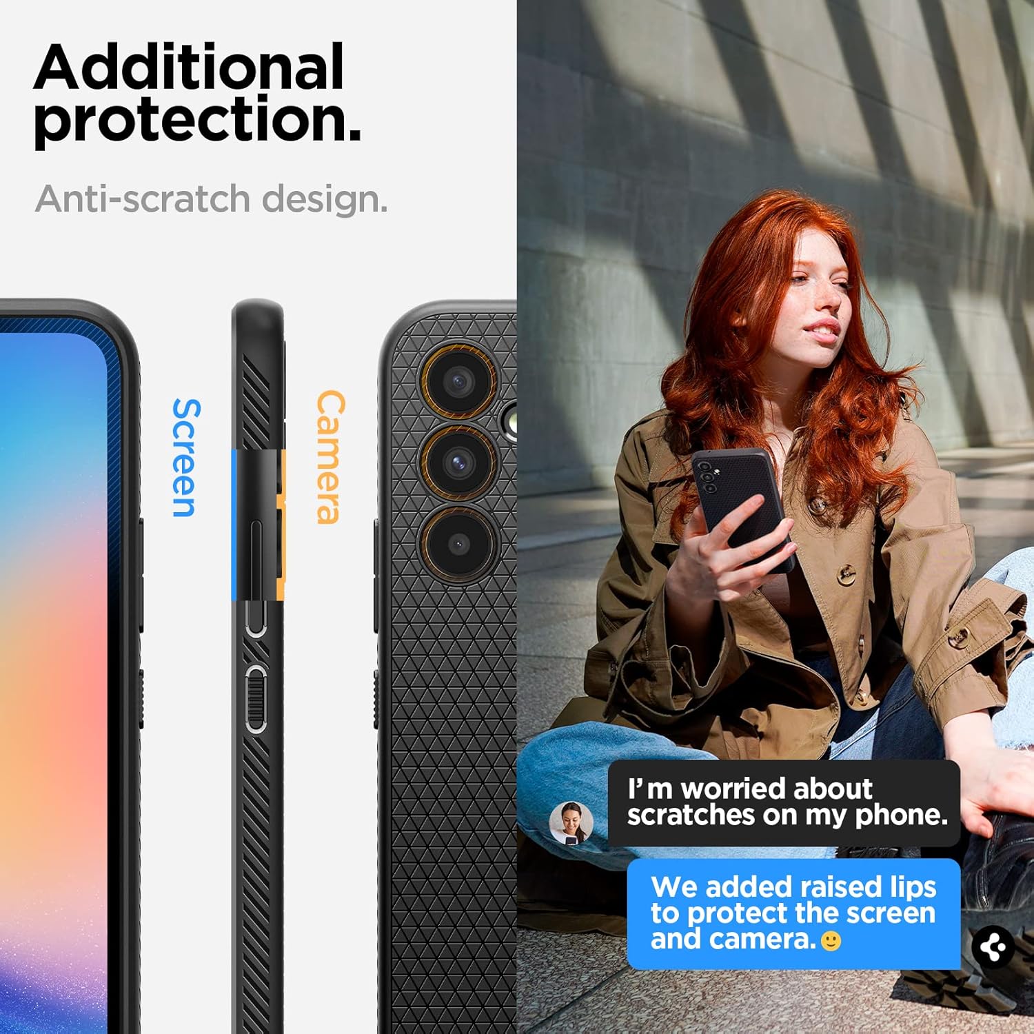Spigen Liquid Air Designed for Galaxy A34 5G Case (2023) - Matte Black