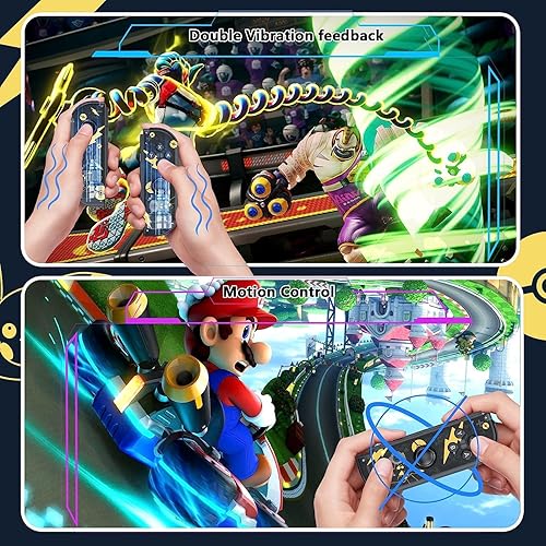 Miniatura 5 de PKMACE Controller for Nintendo Switch, Replacement Switch Controllers with Dual VibrationWake-upScreenshot