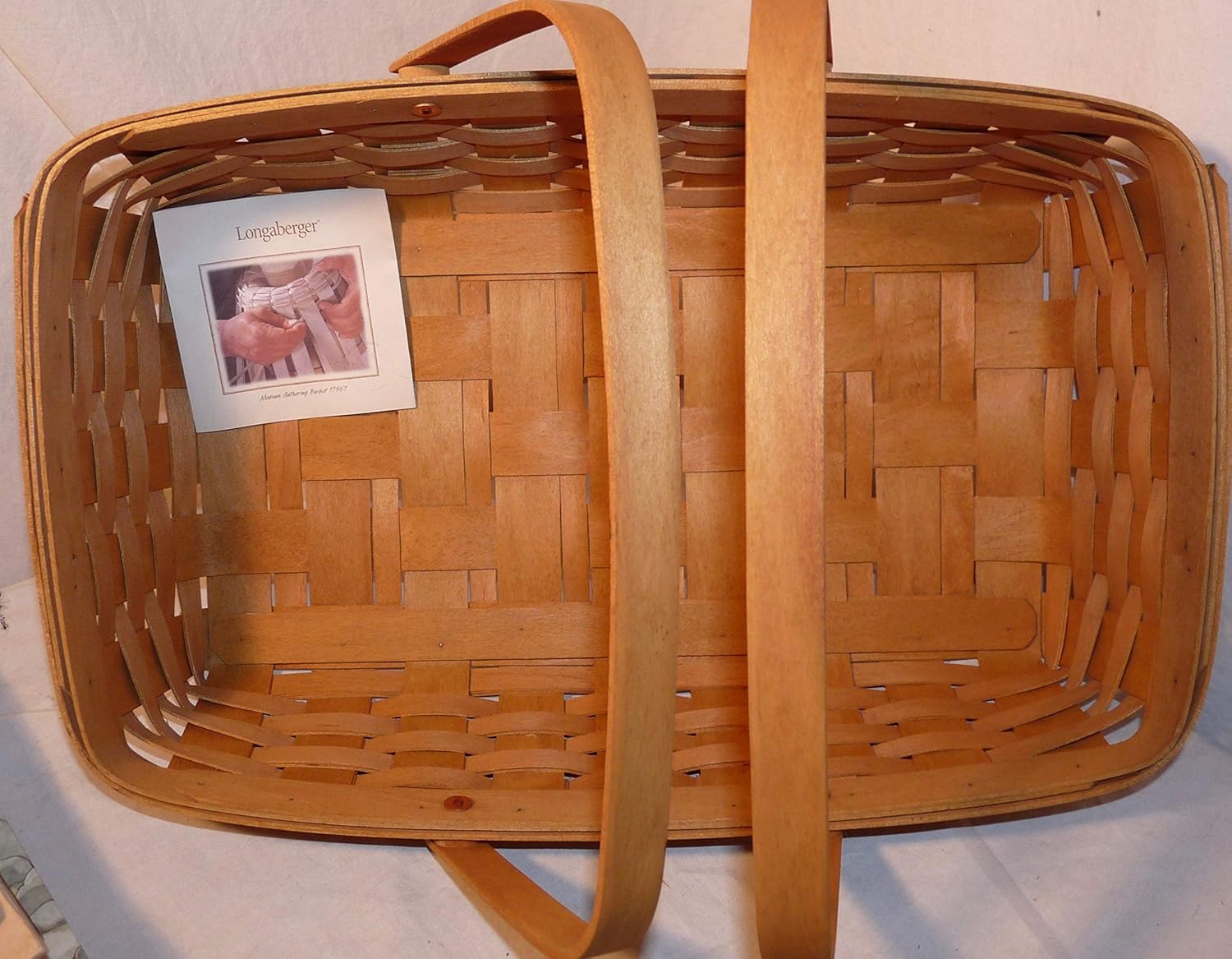 Longaberger Medium Gathering Basket 18 x 11 Patio, Lawn