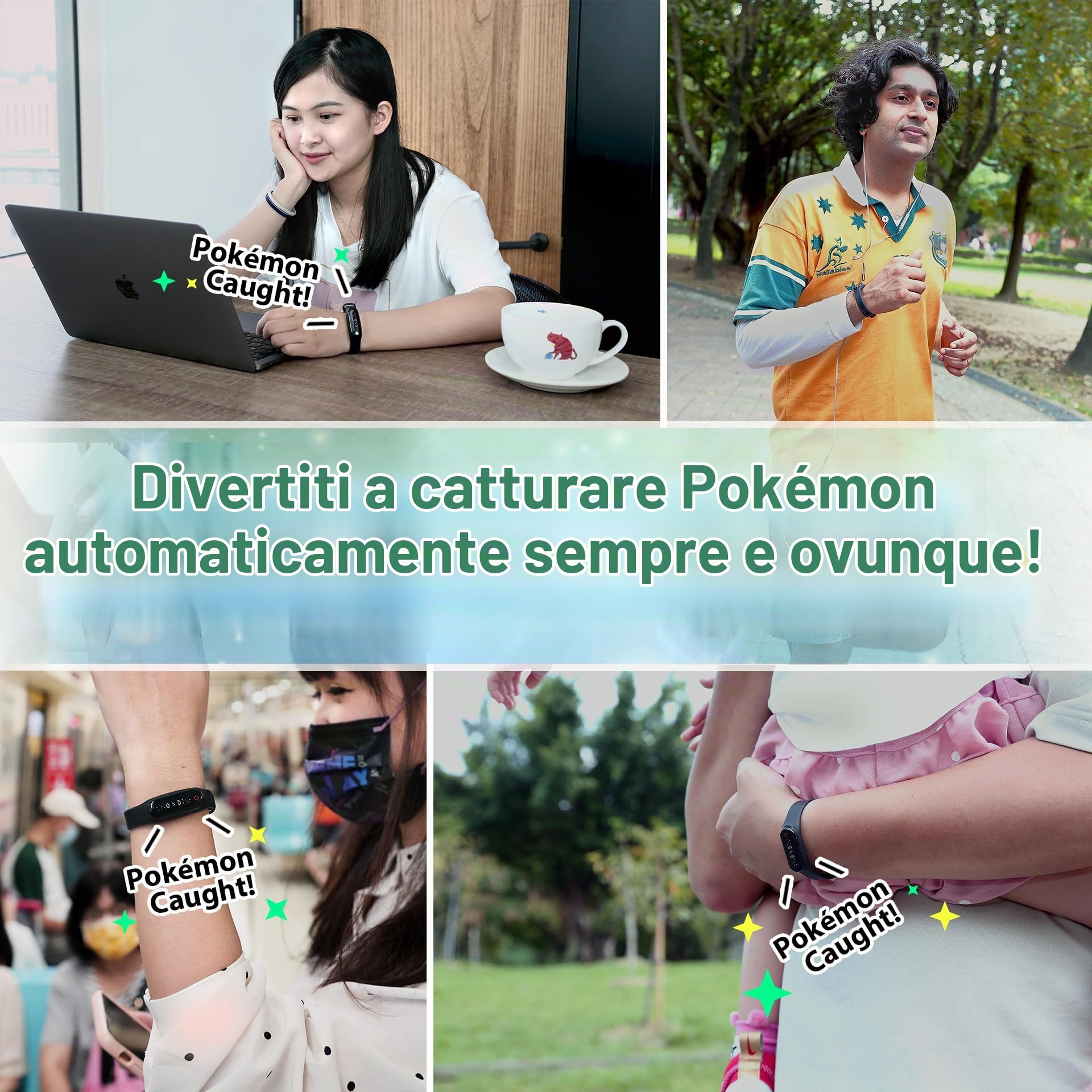 Brook Pocket Auto Catch Plus con Portachiavi – Versione Aggiornata con Cattura Automatica, Auto Spin e Raccolta Oggetti per Pokémon GO, Accessorio da Polso Compatibile