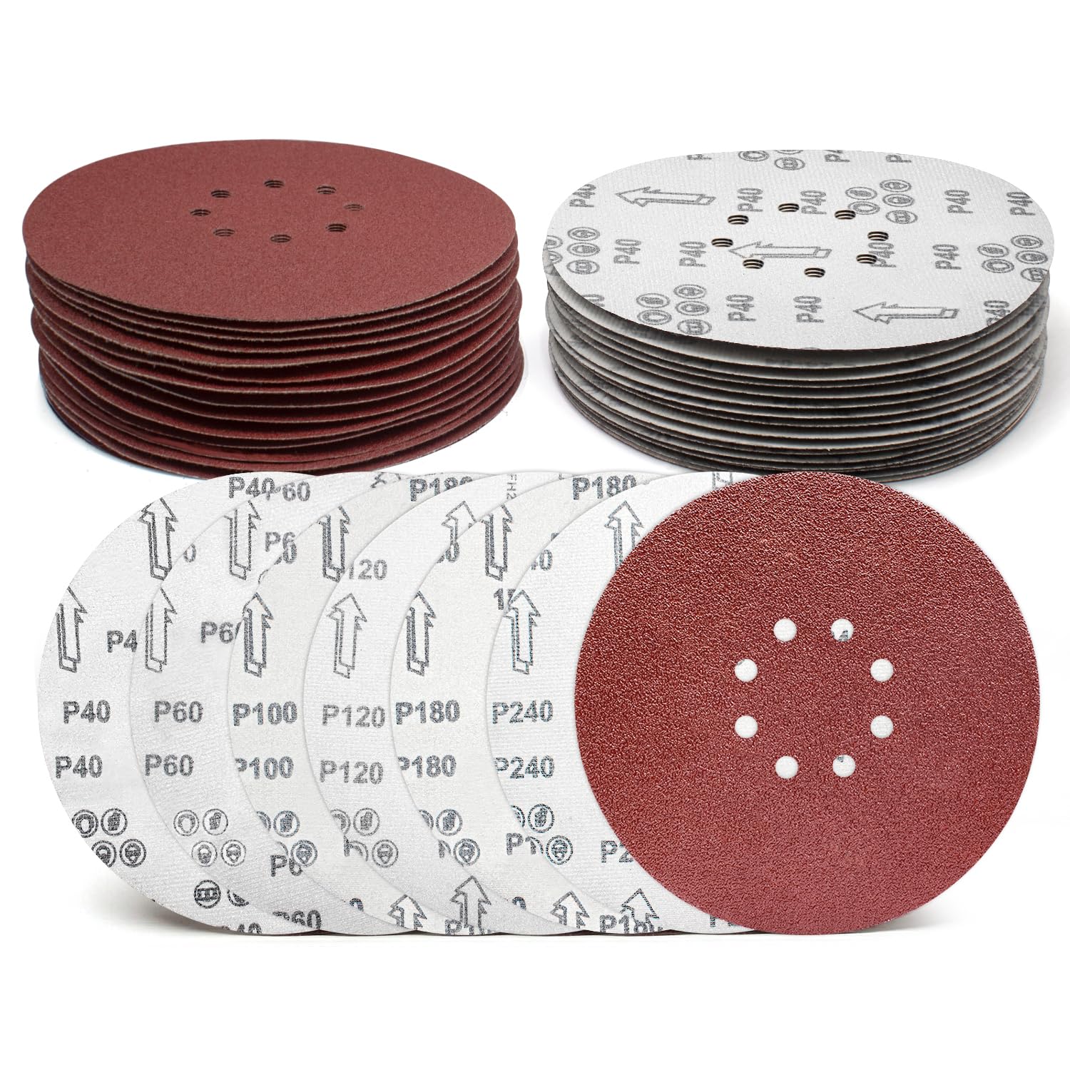 9" Sanding Discs - 20 Pack 240 Grit -15