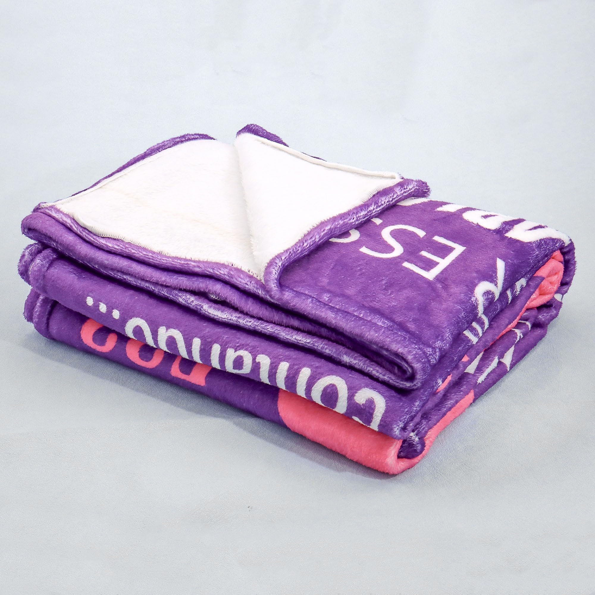 Regalo per Ragazza di 15 Anni Compleanno Coperta Regali per Figlia Sorella Amica Nipote 15° Compleanno Natale Ispiratore Coperta Divano Coperta da Lancio 130 x 150cm (15 Anni-Lei)