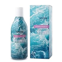 L’AMANDE – Bagnoschiuma Donna Fresco con Sali Minerali e Acqua di Mare, Docciaschiuma Gel Detergente e Idratante Corpo ad Azione Emolliente, Bagno Schiuma Delicato e Naturale – Oltremare 250 ml