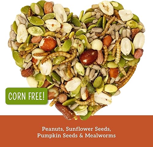 Love My Girls: Chicken Snacks - Pumpkin & Worms - 2lb Bag - Global Harvest, Gourmet Multi-Grain Treats, Corn-Free, Nutritious & Protein Rich Mealworms(Pumpkin & Worms,1 pack)