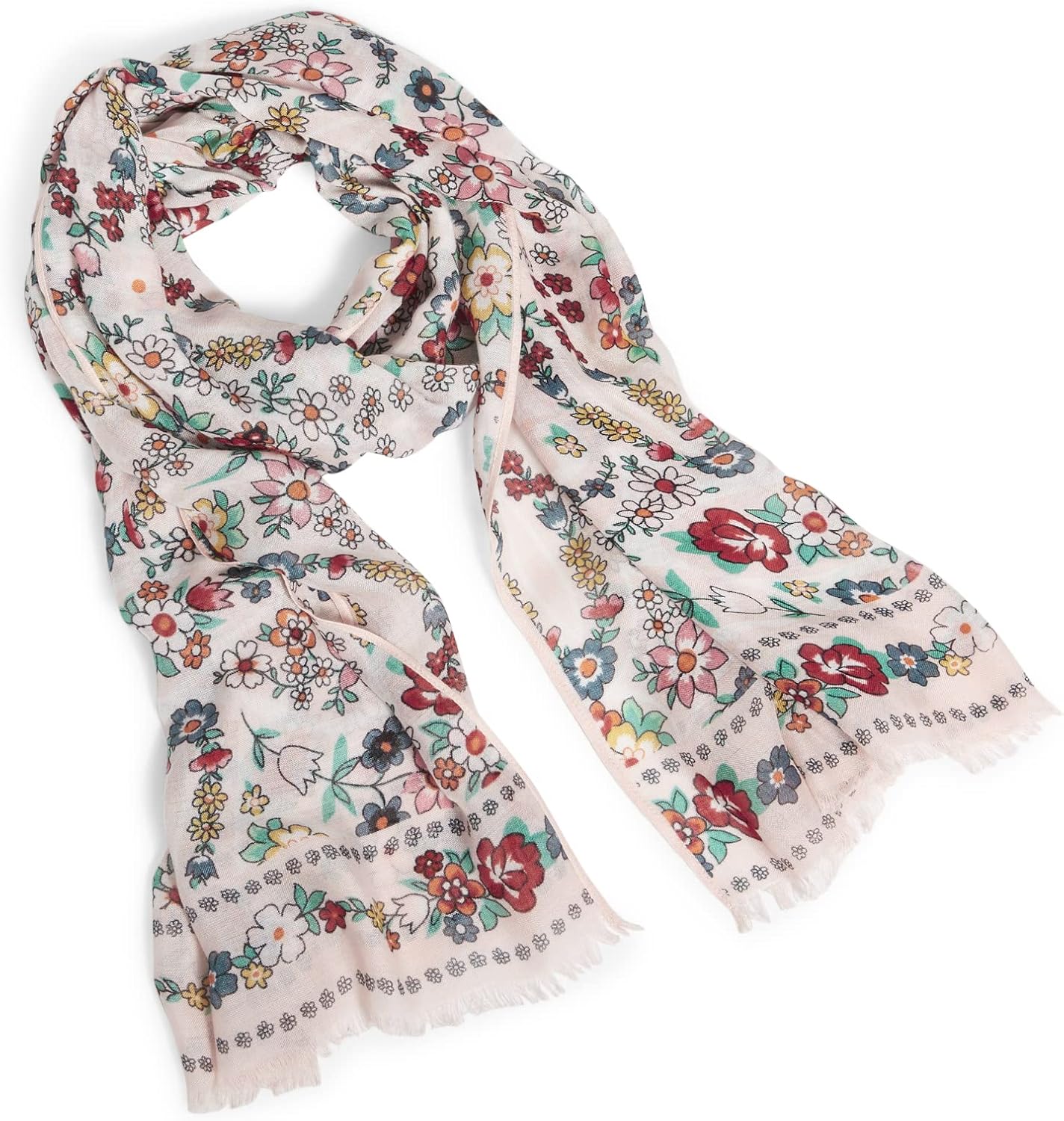 Vera Bradley Women's Lightweight Soft Fringe Scarf Fashion