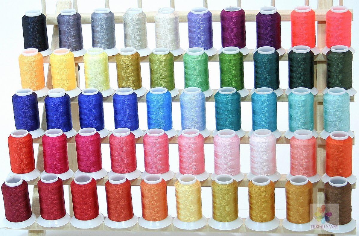 50 Cones Polyester Embroidery Thread Brother/BABYLOCK Colors 40wt 1100yards from ThreadNanny