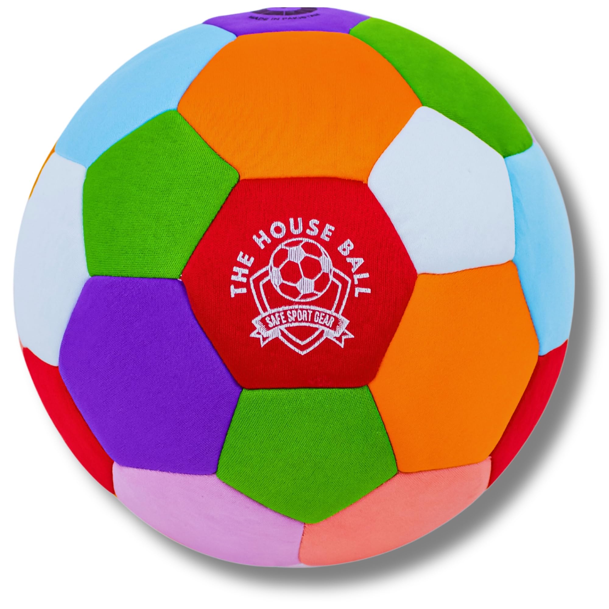 Safe Sport Gear The House Ball Le House Ball - El Balón de Fútbol de Interior Original, Suave y Seguro, Tamaño 4 - Diseñado para Jugar en Casa y en el Jardín Regalo Aficionados Balón Niños