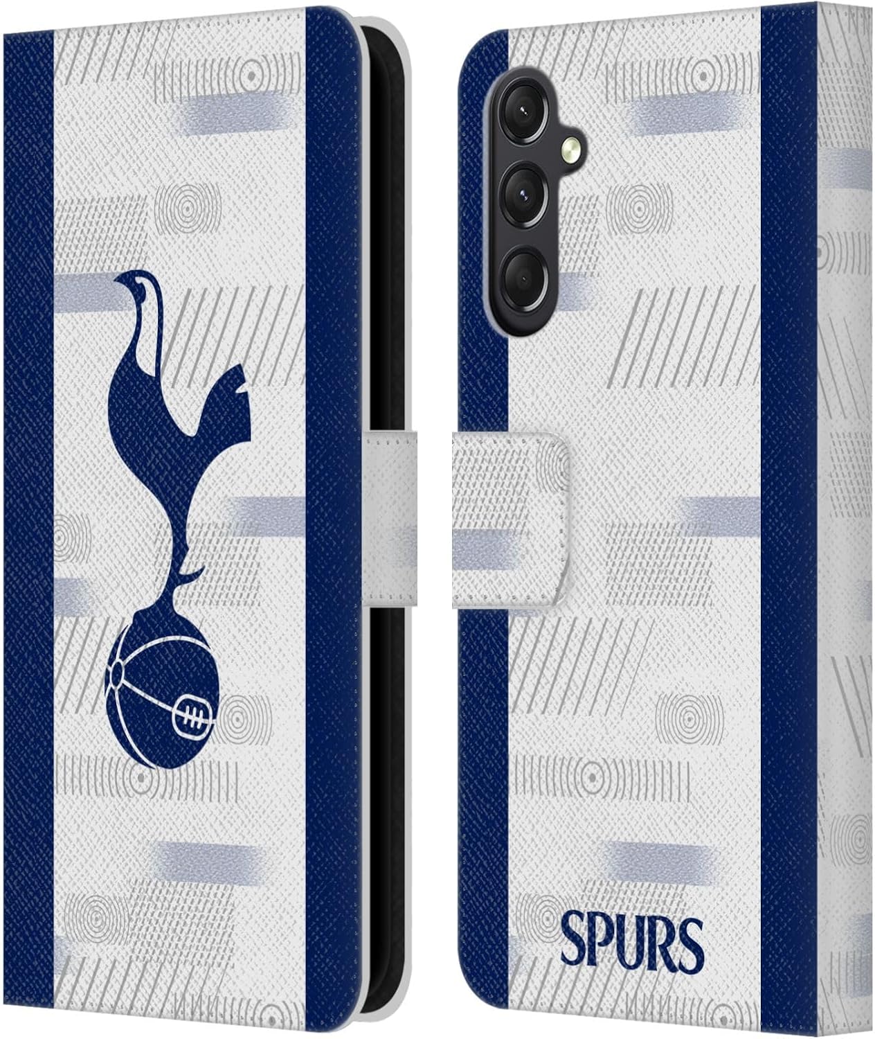 Head Case Designs Officially Licensed Tottenham Hotspur F.C. Home Kit 2023/24 Badge Leather Wallet Case Compatible with Samsung Galaxy A24 4G / M34 5G