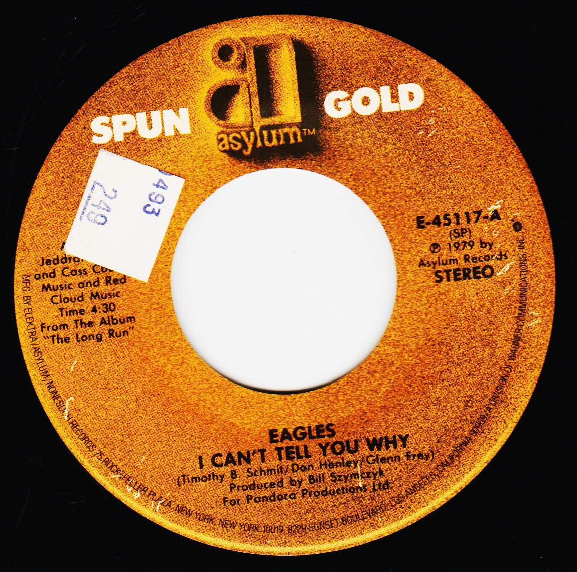 Eagles I CAIN'T TELL YOU WHY / JAMES DEAN Music