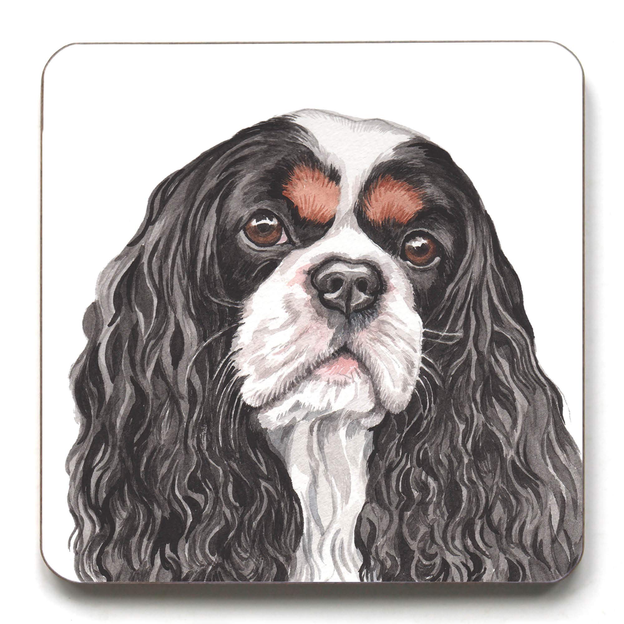 Cavalier King Charles Spaniel (Black & Tan) Coaster WaggyDogz (CST 169)