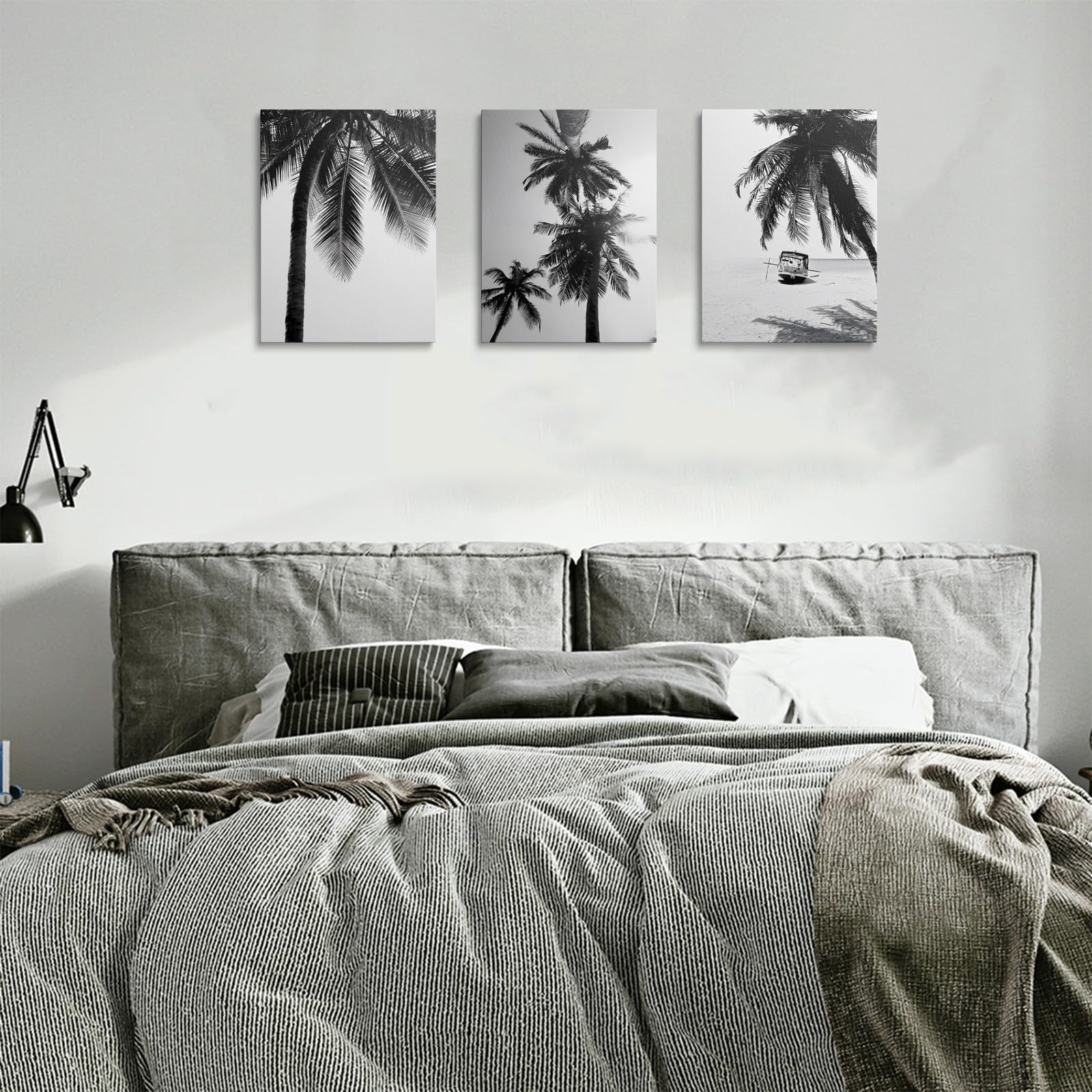 prinfantasy Canvas Black and White Wall Art - Pictures Plant Prints Home Decor Framed Ready to Hang YH1408 - Image 3