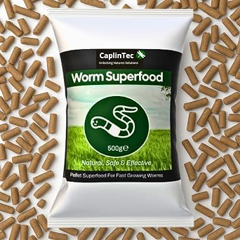 Organic Worm Food   Ideal for Worm Farms and Wormeries | Natural Grain Blend for Growth, Composting, Breeding, Soil Health, Sustainable Bins & Castings   High-Nutrient Formula, 500 Grams