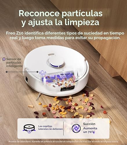 Miniatura 6 de NARWAL Freo Z10 Robot aspirador y trapeador combinado, trapeador robot sin enredos, succión de 15,000 Pa, se adapta a áreas difíciles de alcanzar,