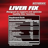 Vista 6 de Myogenix Liver Fix - Fórmula profesional de desintoxicación de hígado y órganos - Mejora la digestión - Apoya el metabolismo de las grasas - Fácil