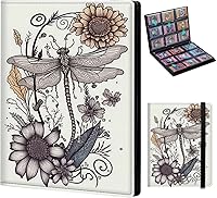 Vista 33 de Carpeta de tarjetas para Pokemon Mtg Yugioh TCG Béisbol Deportes Tarjetas de intercambio Libro Carpeta de 4 bolsillos de carga lateral 2160 Tarjetas