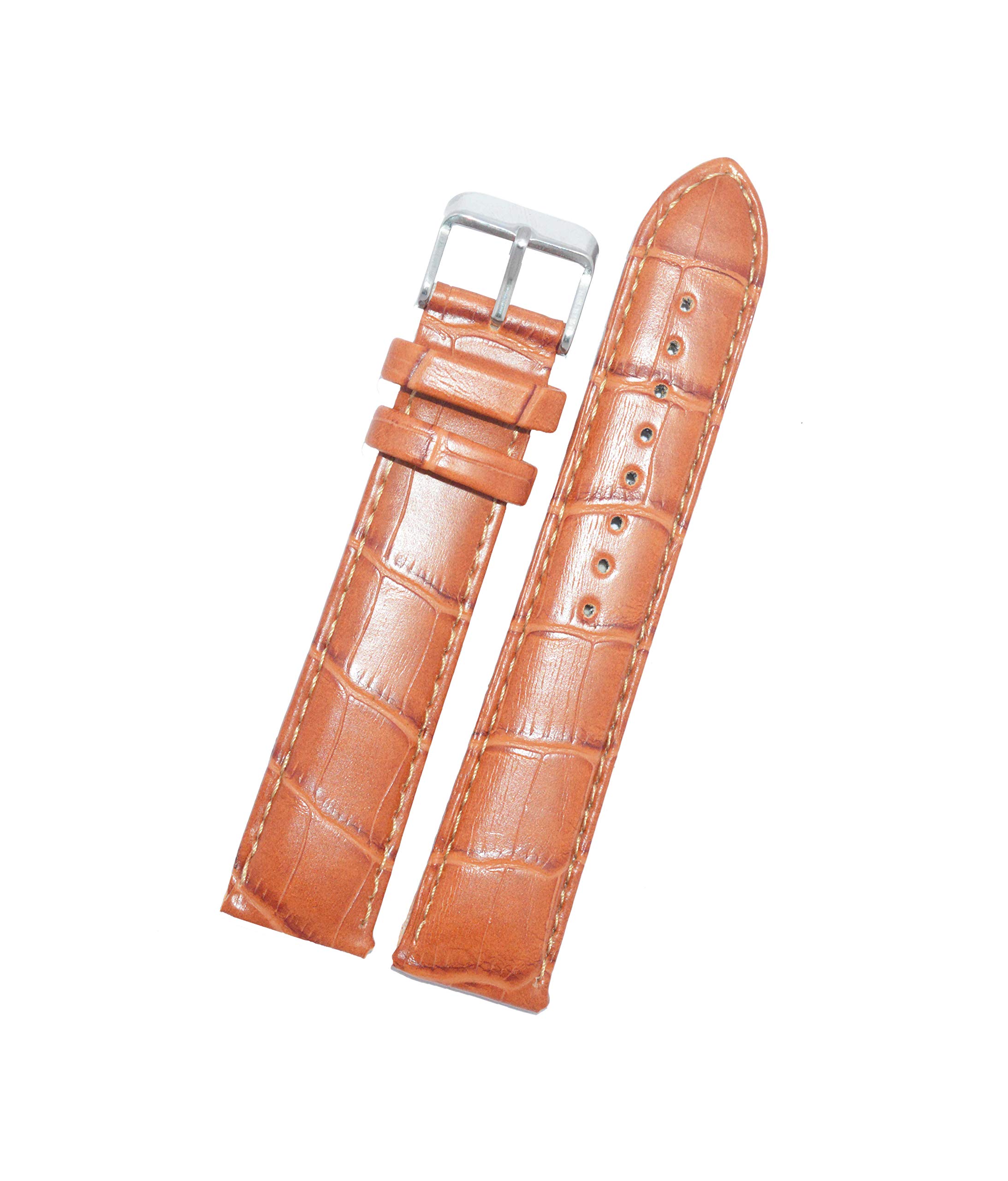 SURU® 20mm Padded Leather Watch Strap/Watch Band (Width- 20mm /Colour- Tan) D67 (B0B2N4328B) Amazon Price History, Amazon Price Tracker