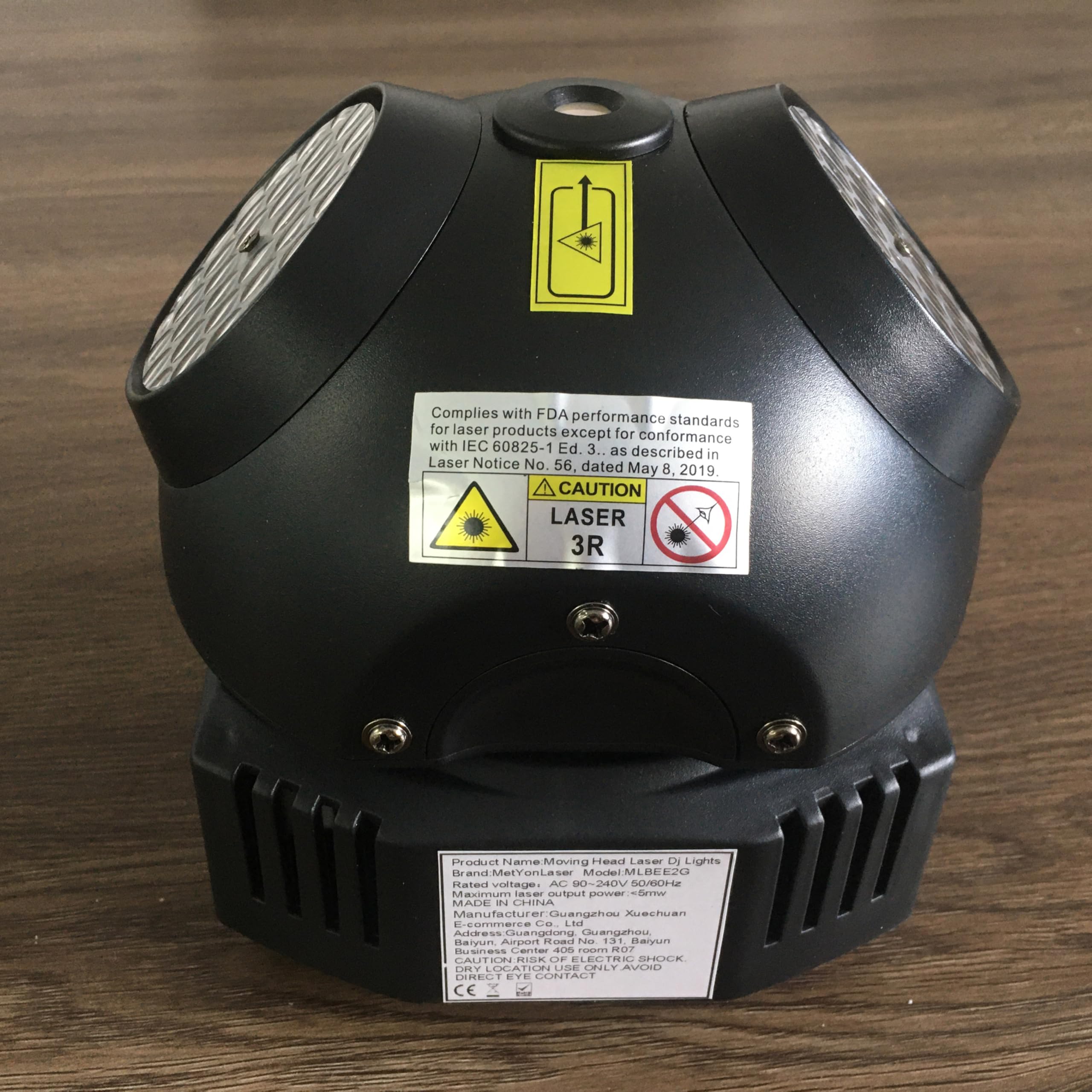 Moving Head Light RGBW LED DJ Bühnenlichter mit 11-Kanal-DMX-Steuerung und Soundaktivierung für Party Home KTV Bar