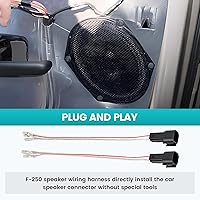 Vista 2 de NuIth Arnés de cableado de altavoz de puerta trasera delantera para Ford 1998-2016/Mazda 2001-2013/1999-2011 Lincoln Install Aftermarket cable