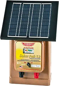 Parmak Magnum Solar-Pak 12 Low Impedance 12 Volt Battery Operated 30 Mile Range Electric Fence Charger MAG12-SP