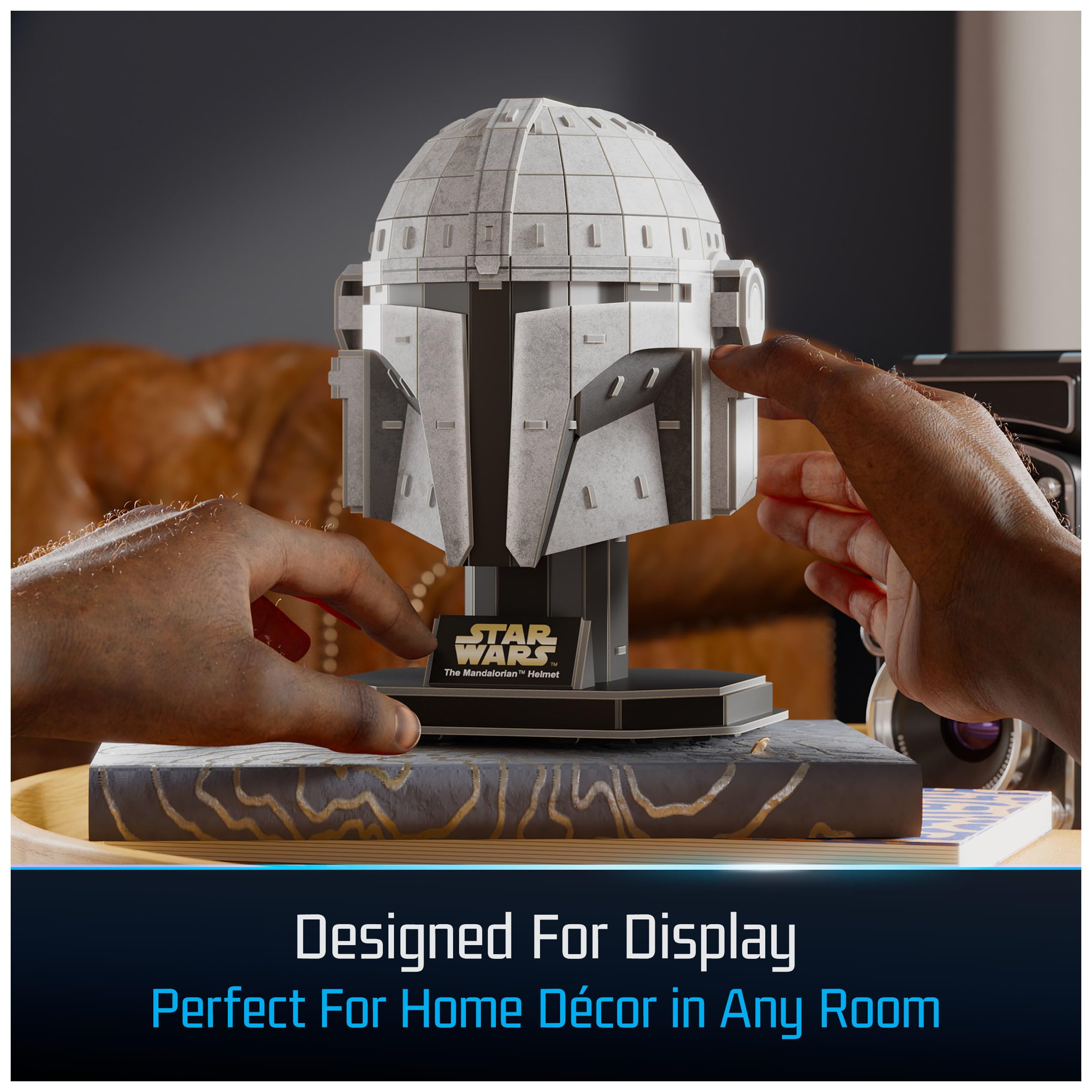 Amazon.com: 4D Build, Star Wars Mandalorian Helmet 3D Model Kit