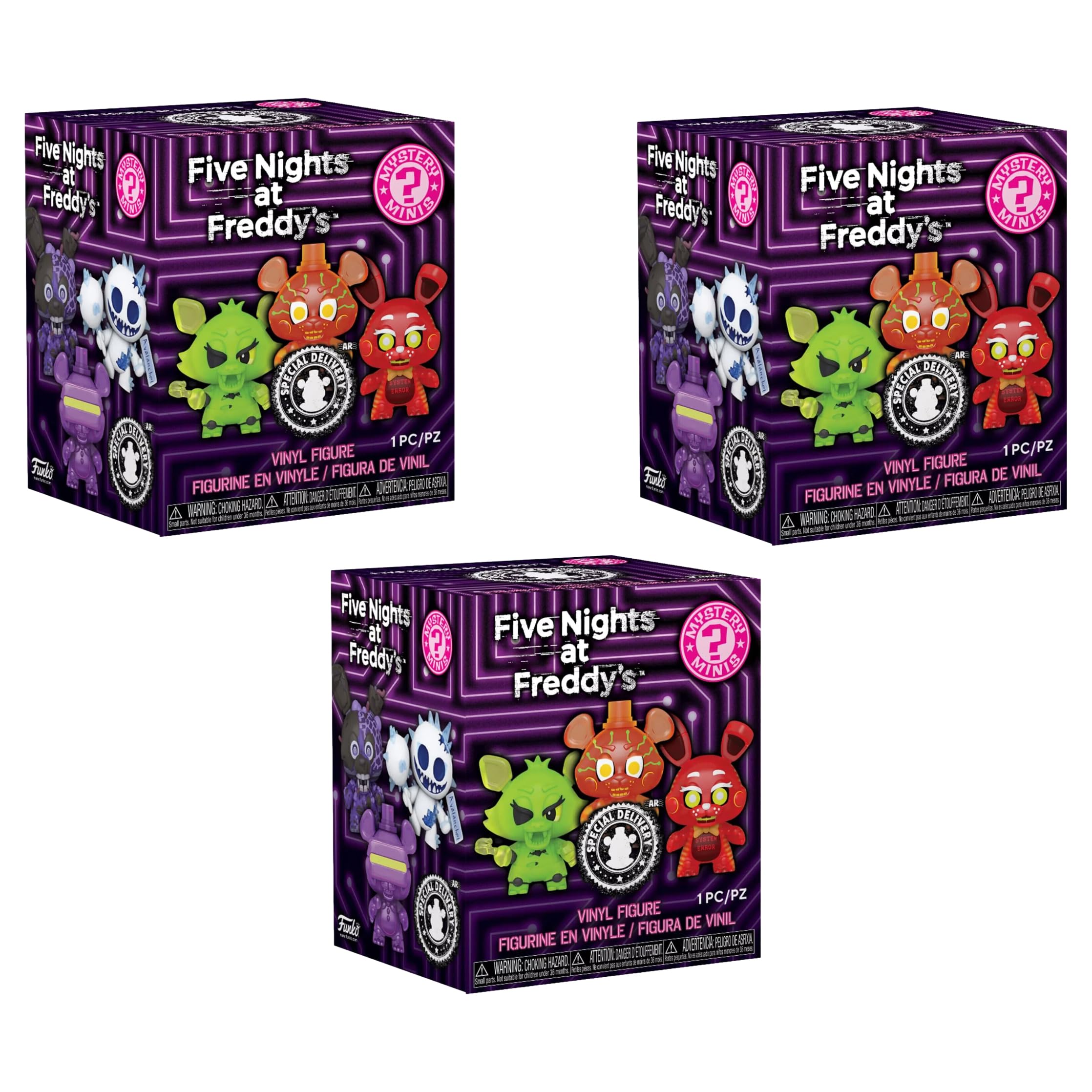 Funko Pop! Mystery Minis: Five Nights at Freddy's – Pacote com 3