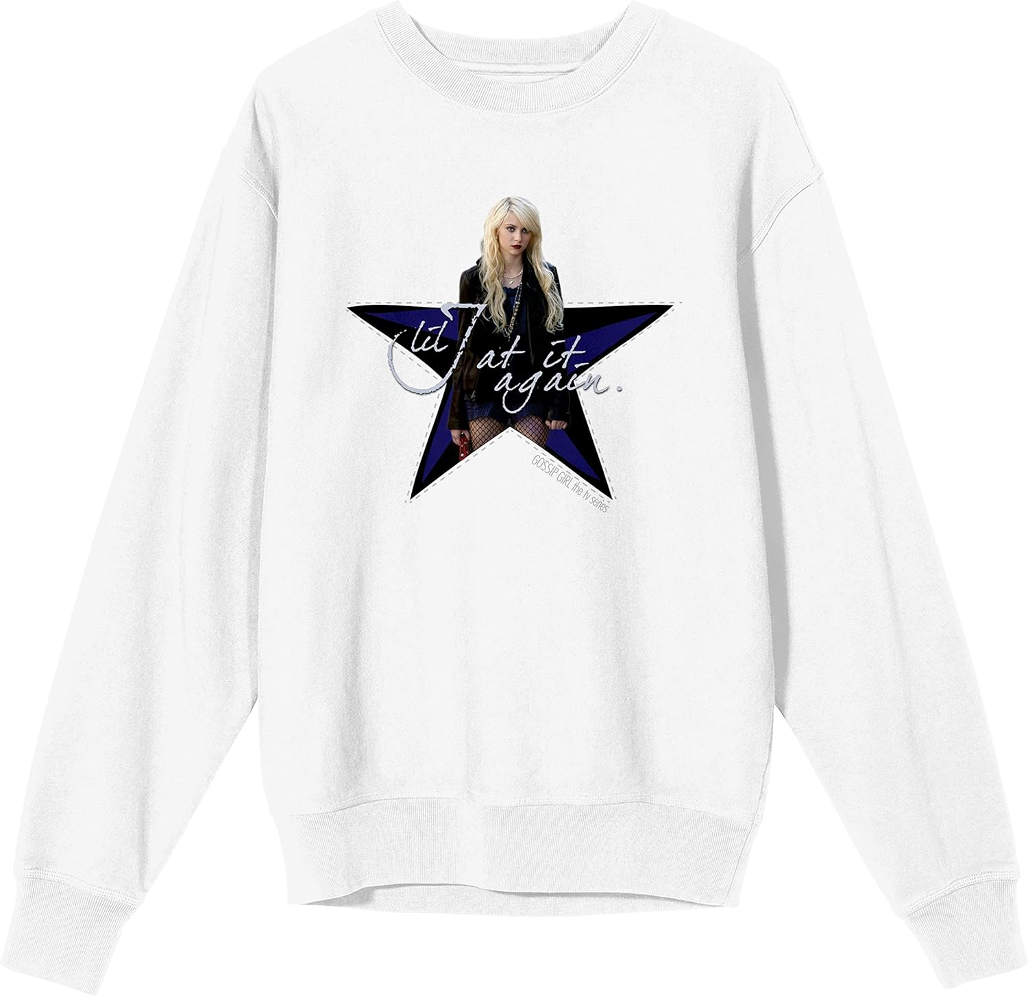 Gossip Girl Lil J Star Men's White Long Sleeve Shirt