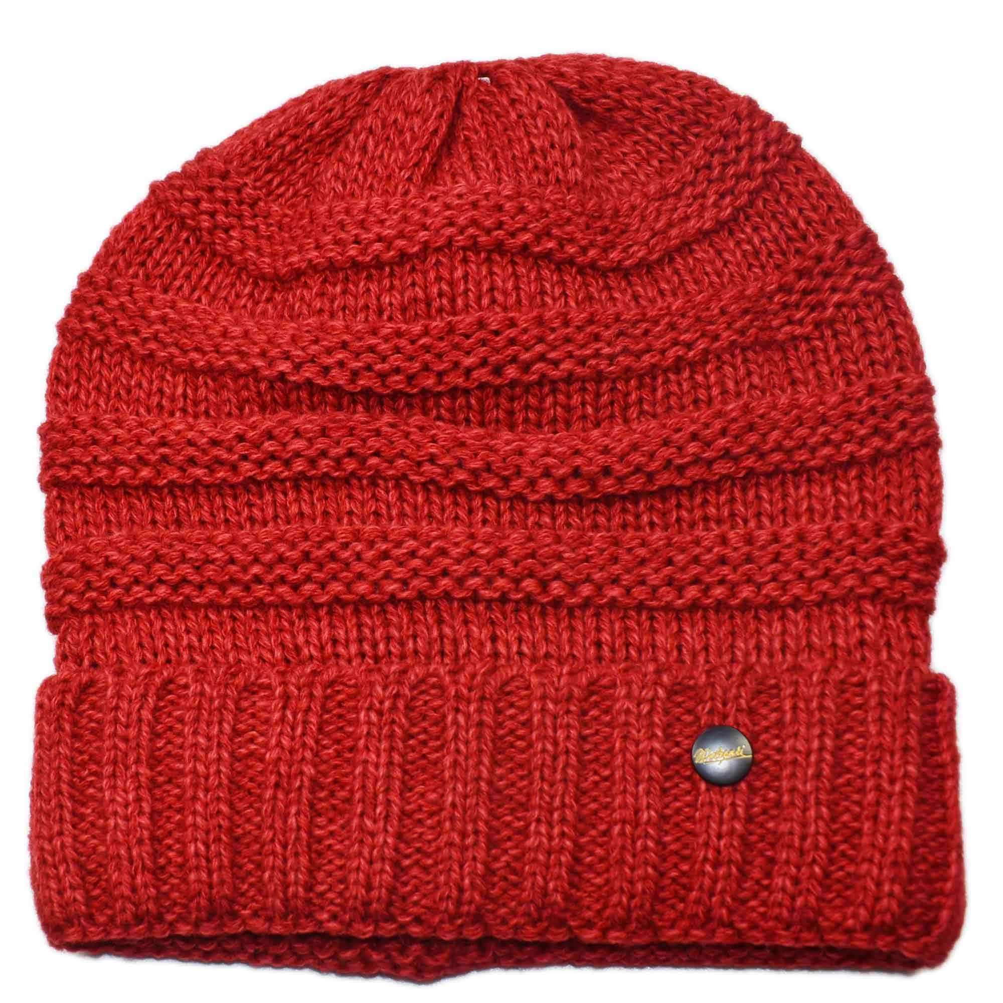 Melegari Berretto di Maglia Long Beanie Kim | Misto Lana | Protezione Interna Antivento di Fleece Morbido | manifattura Tedesca di Alta qualità | Unisex