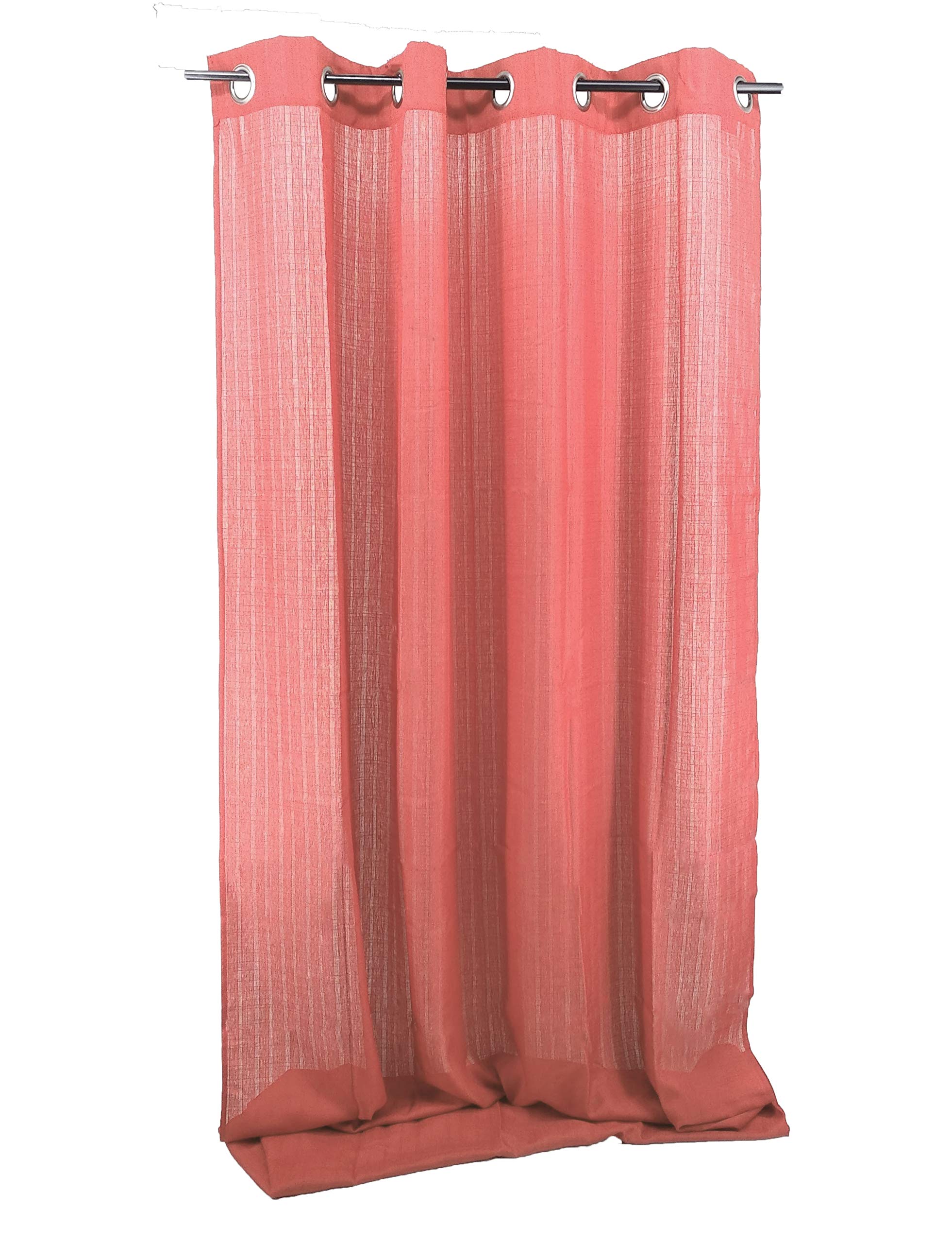ForenTex Curtains Room Making 145 x 260 cm Curtains with Eyelets for Windows Living Room and Bedroom Doors, Polyester, Pearl Pink Z-0529
