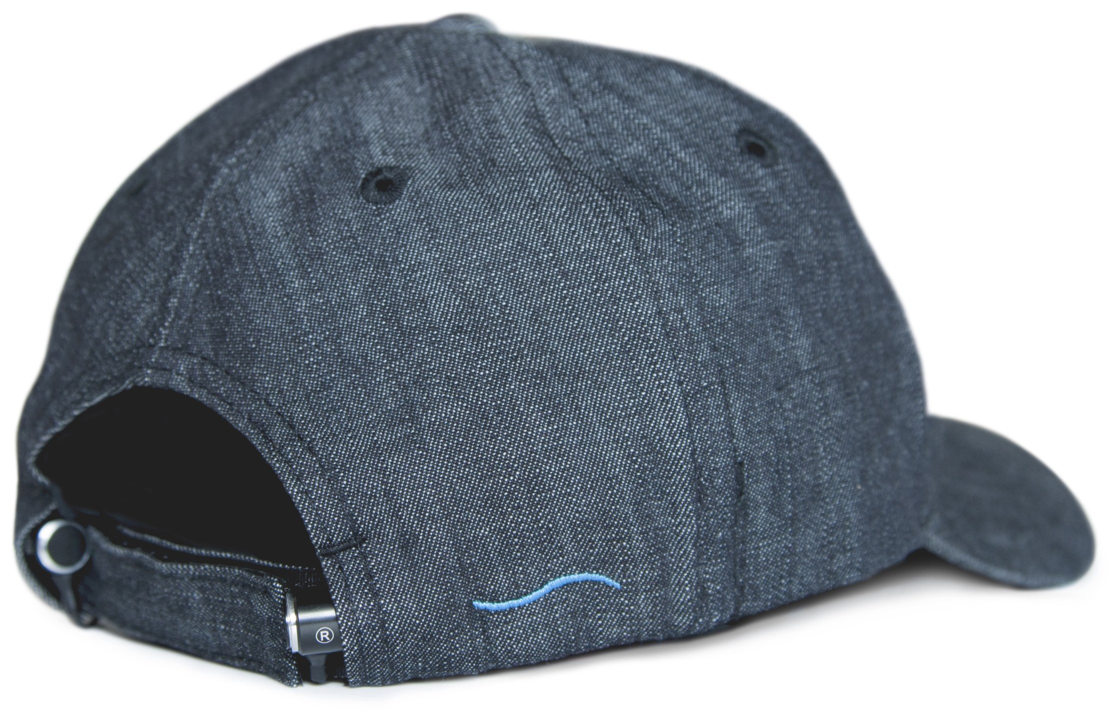 hi-Cap gorra de béisbol con la tecnología Bluetooth integrada, Denim