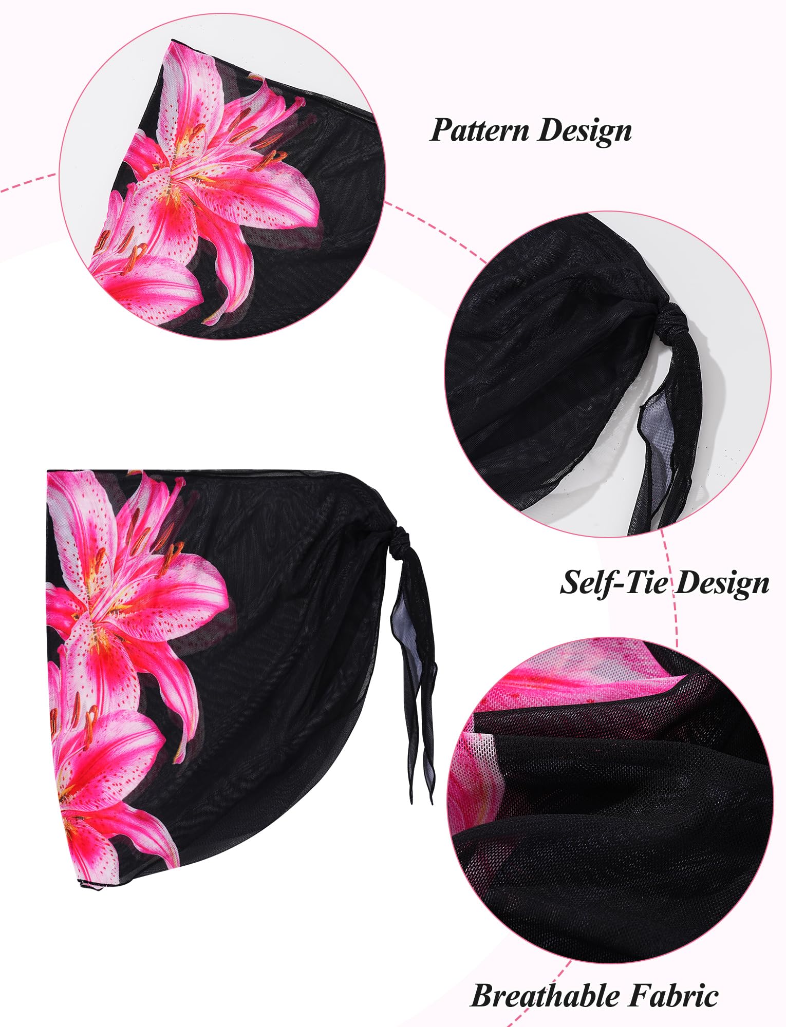Happy Cherry Dziewczęcy zestaw bikini z regulowanym biustonoszem, majtki bikini dla dzieci, tankini, 3 sztuki, stroje kąpielowe na lato, plażę, moda kąpielowa w wieku 8-12 lat