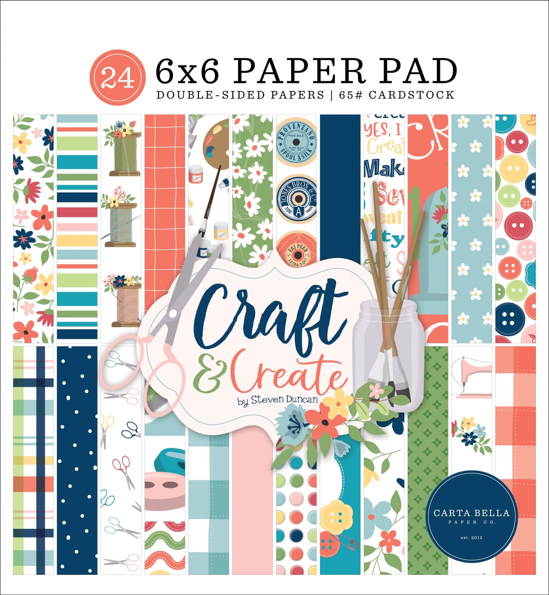 Carta Bella Double-Sided Paper Pad 6"X6" 24/Pkg-Craft & Create