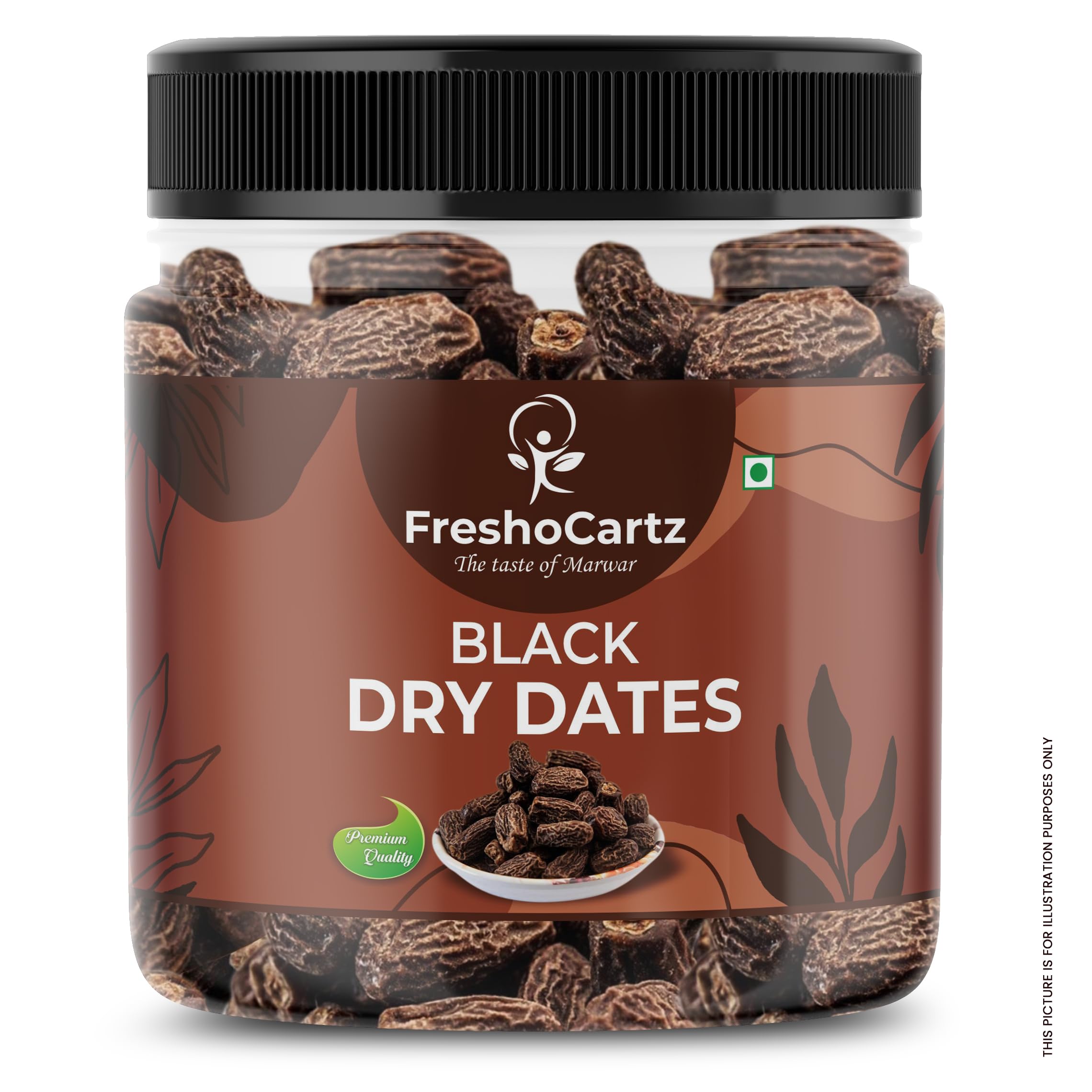 FreshoCartz Black Dry Dates | Dry Chuhara | Kali Kharak | Khajur | Chuara | Kharek | Brown Dates | Fresh Dates - Jar Pack (Dried Dates, 250g (Pack of 1)) (B0D5WGJZZT) Amazon Price History, Amazon Price Tracker