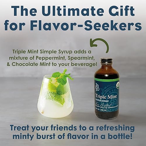 Miniatura 32 de Bluestem Botanicals Jarabe simple de romero orgánico, 8 onzas, mezclador de cóctel y cola sin alcohol para bebidas, sin alcohol