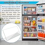 UPGRADED 240350608 Crisper Glass Shelf Compatible with Frigidaire Refrigerator Crisper Drawer Fridge Shelf Replacement for Frigidaire Fridge Parts FFTR1814TB0 FFTR1821TS0 LFTR1832TF0 Glass Shelves