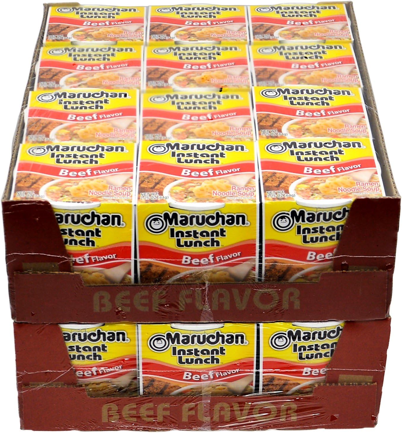 Amazon.com: Maruchan Instant Lunch Cup O Noodles Beef Flavored Soup 24 ...