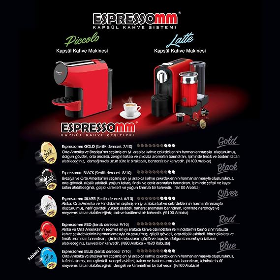 Espressomm® Blue KapsÜl Kahve-kafeİnsİz! (100 Adet) - Nespresso®*