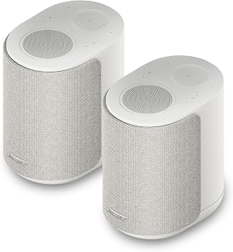Bose Stereo Music Set 2 Lifestyle Ultra Speakers, Wireless Home Speakers, TrueSpatial Audio, CleanBass, AirPlay & Google Cast, White Smoke